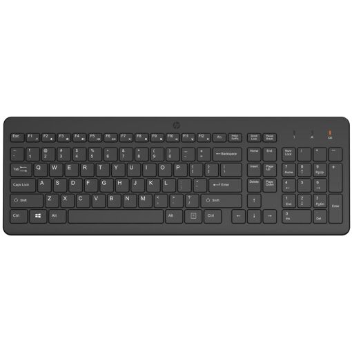 HP Wireless Keyboard, 2.4GHz RF, Black