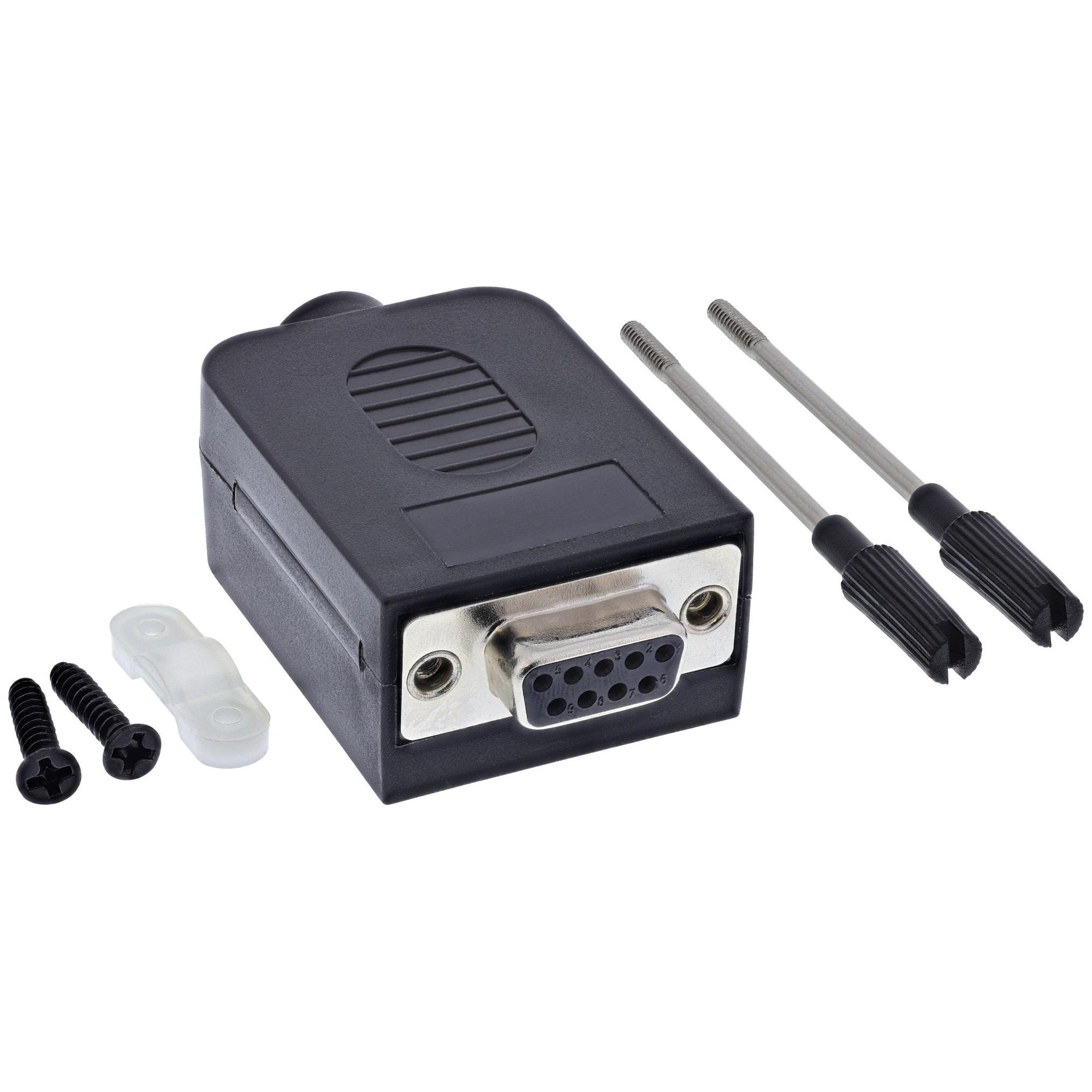 InLine 92501G Connector - Terminal Block / D-Sub 9, Black
