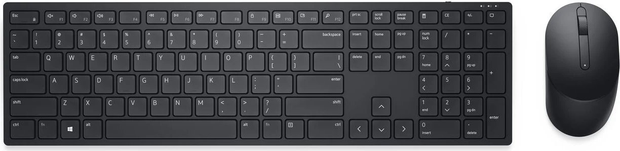 Teclado y mouse Dell Pro KM5221W - Internacional de EE. UU. (QWERTY) - Negro