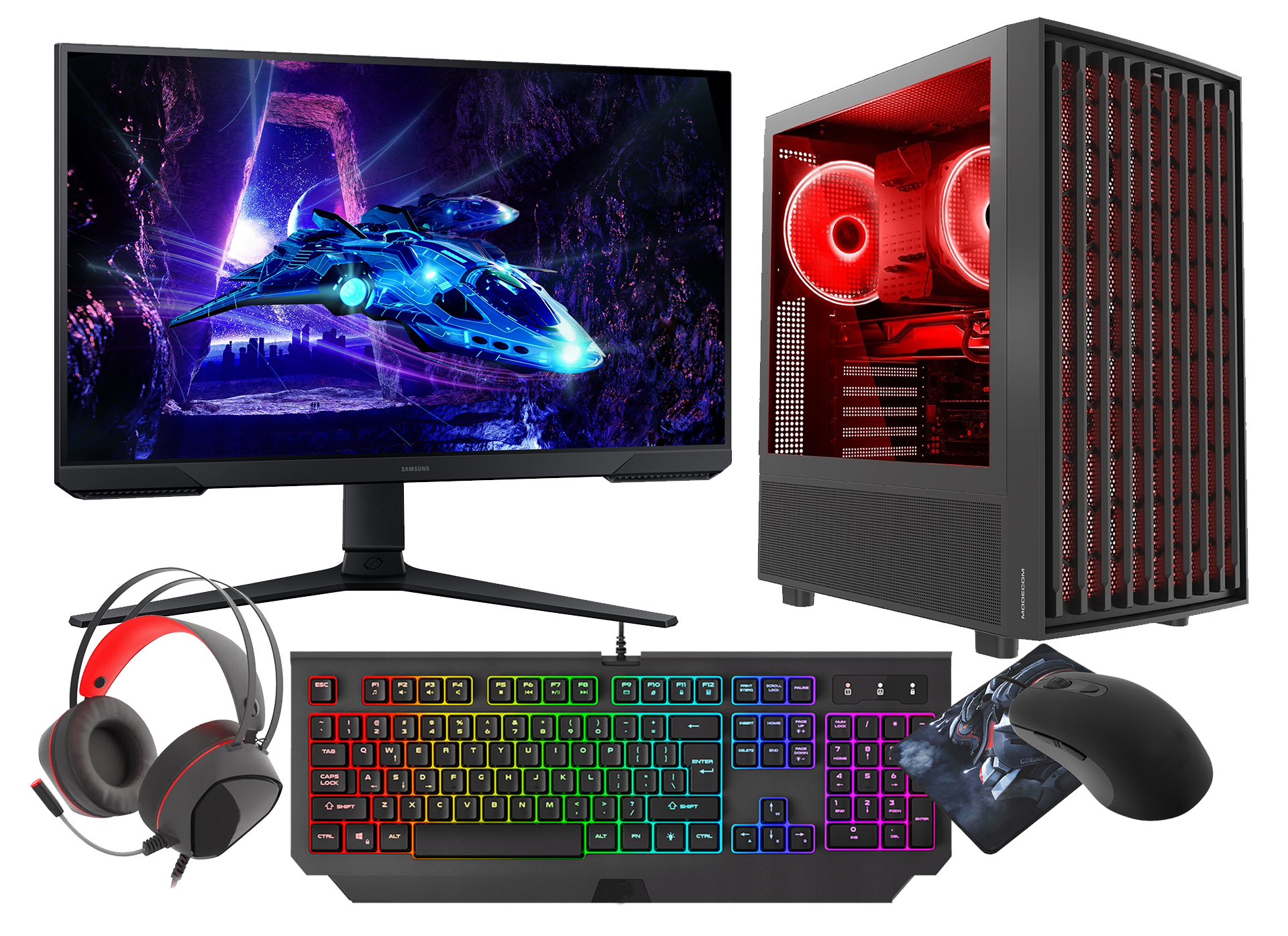 PC de juego VIST Breeze con Ryzen 7 8700F - 32GB de RAM - RTX 5070 - SSD de 1TB M.2 - WiFi - Pantalla LCD de 24' 180 Hz - Windows 11 Pro