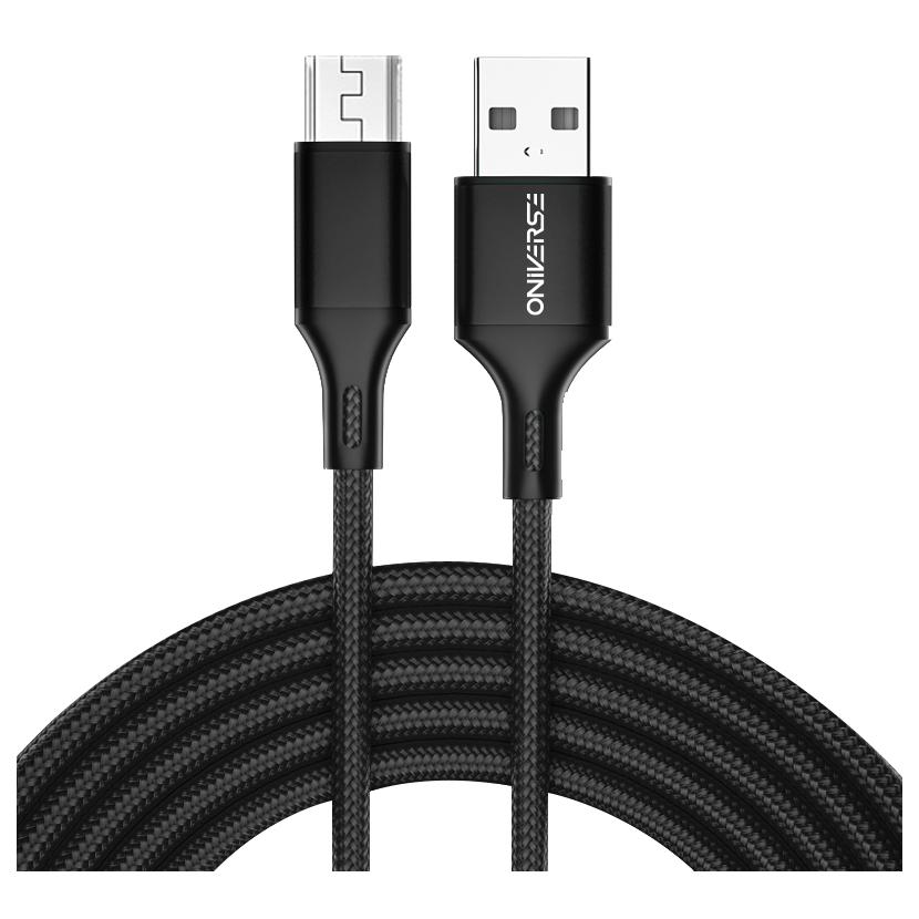 Oniverse Braided USB-A to Micro-USB Cable - 3 Meters - Black (Multi-Platform)