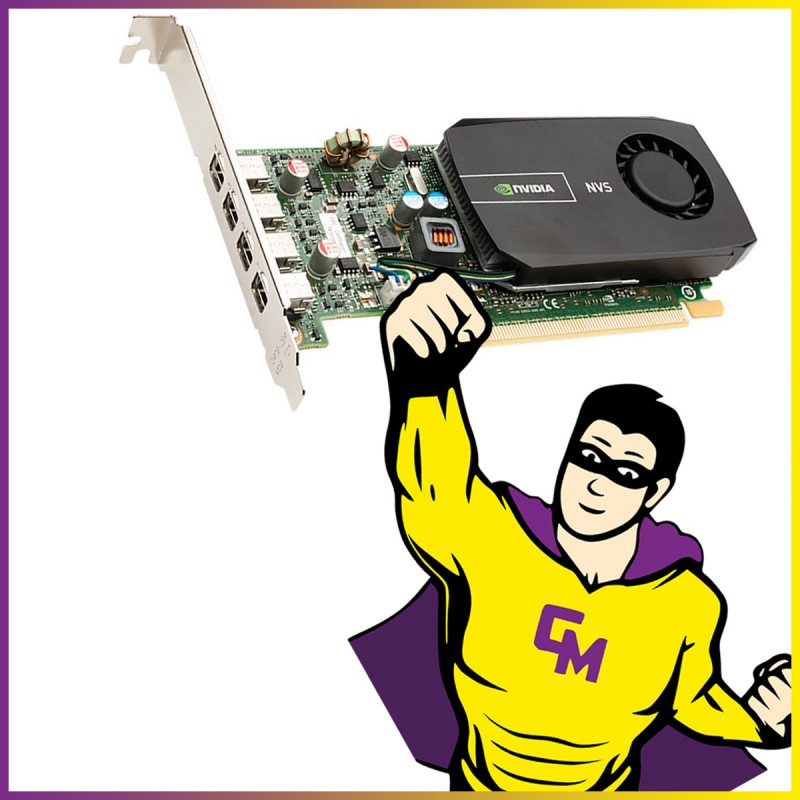 Nvidia NVS 510 2GB DDR3 PCI-Express Mini DisplayPort High Profile Graphics Card