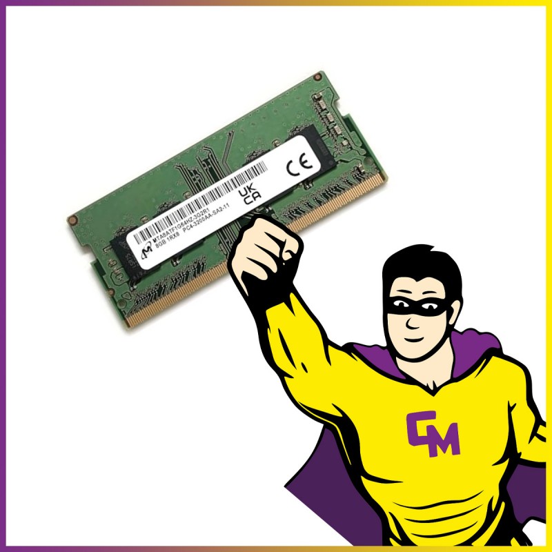 Memoria Micron 8GB DDR4 SO-DIMM 3200MHz (MTA8A8TF1G64HZ-3G2R1)
