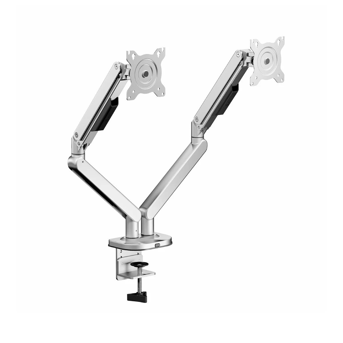Napofix DM2230S Dual Monitor Stand, 13"-32" Silver