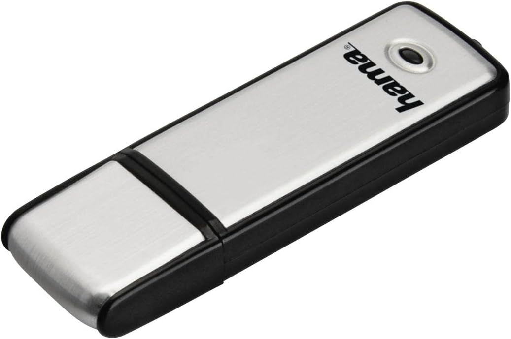 VBSUDGYDFG 2.0 USB Flash Drive 64GB, Up to 15MB/s Transfer Speed, USB A Connector, Black/Silver