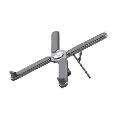 Trust Macy Laptop Stand - Aluminum, Foldable - 17.3" - Gray