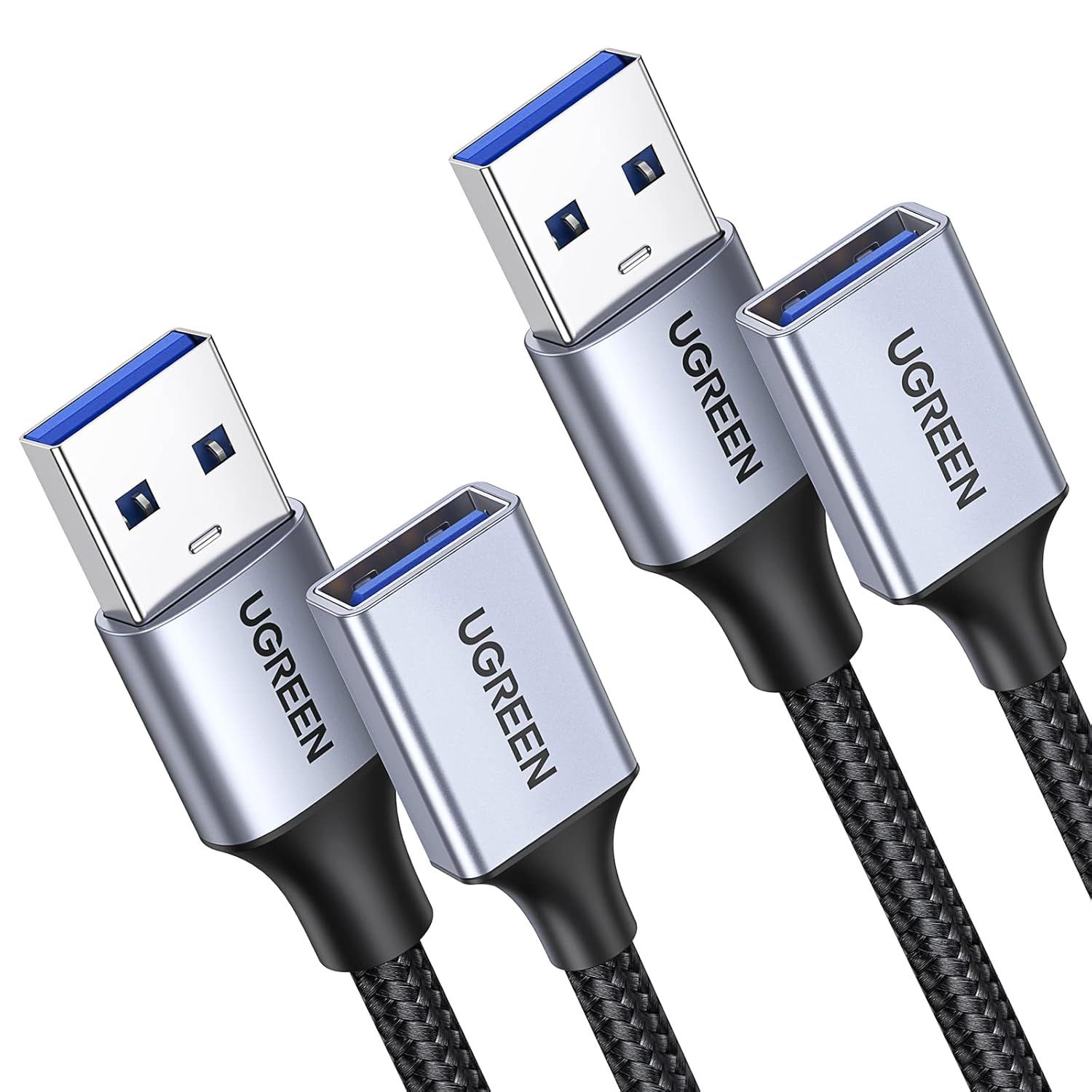 USB 3.0 Cable Extension Set (2 Pack) - 1m