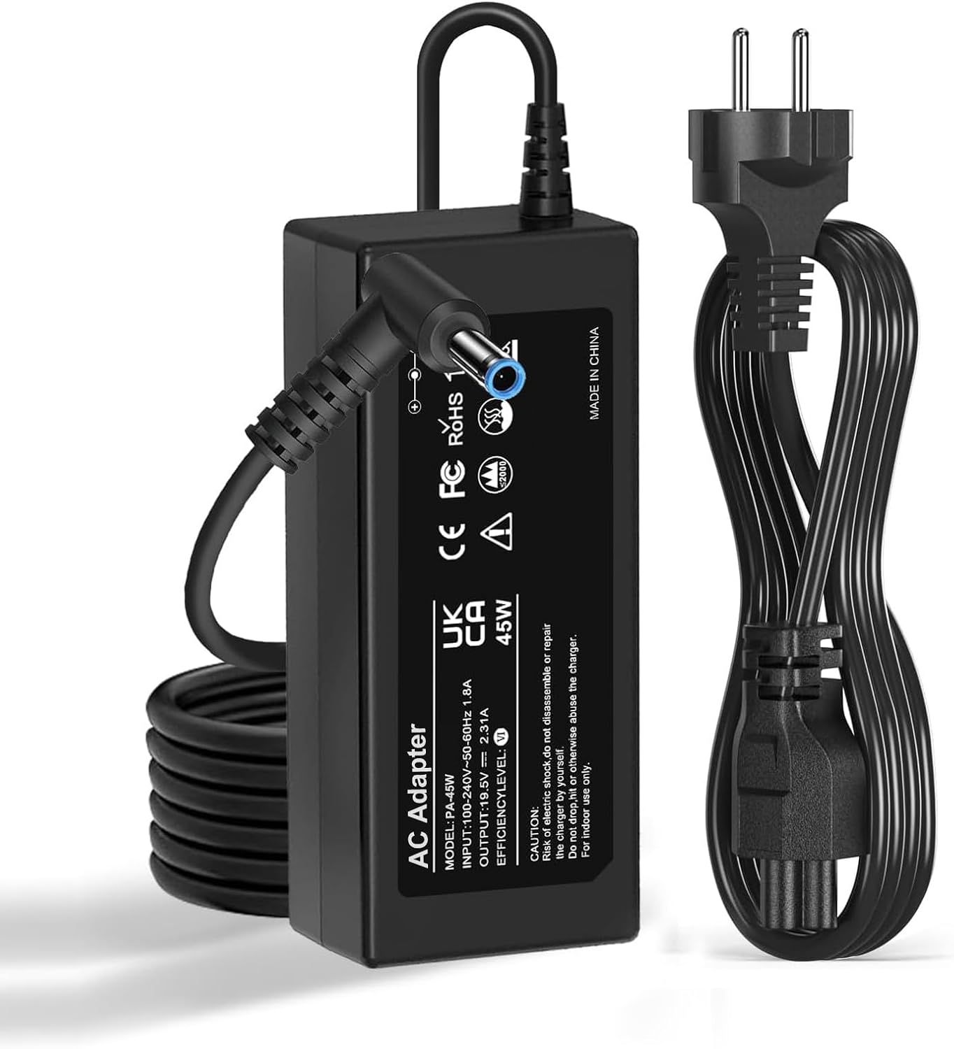 HP 45W Laptop Charger for EliteBook 840/850/250/255 G3-G8, Pavilion X360, ProBook 430/440/450/470 Series