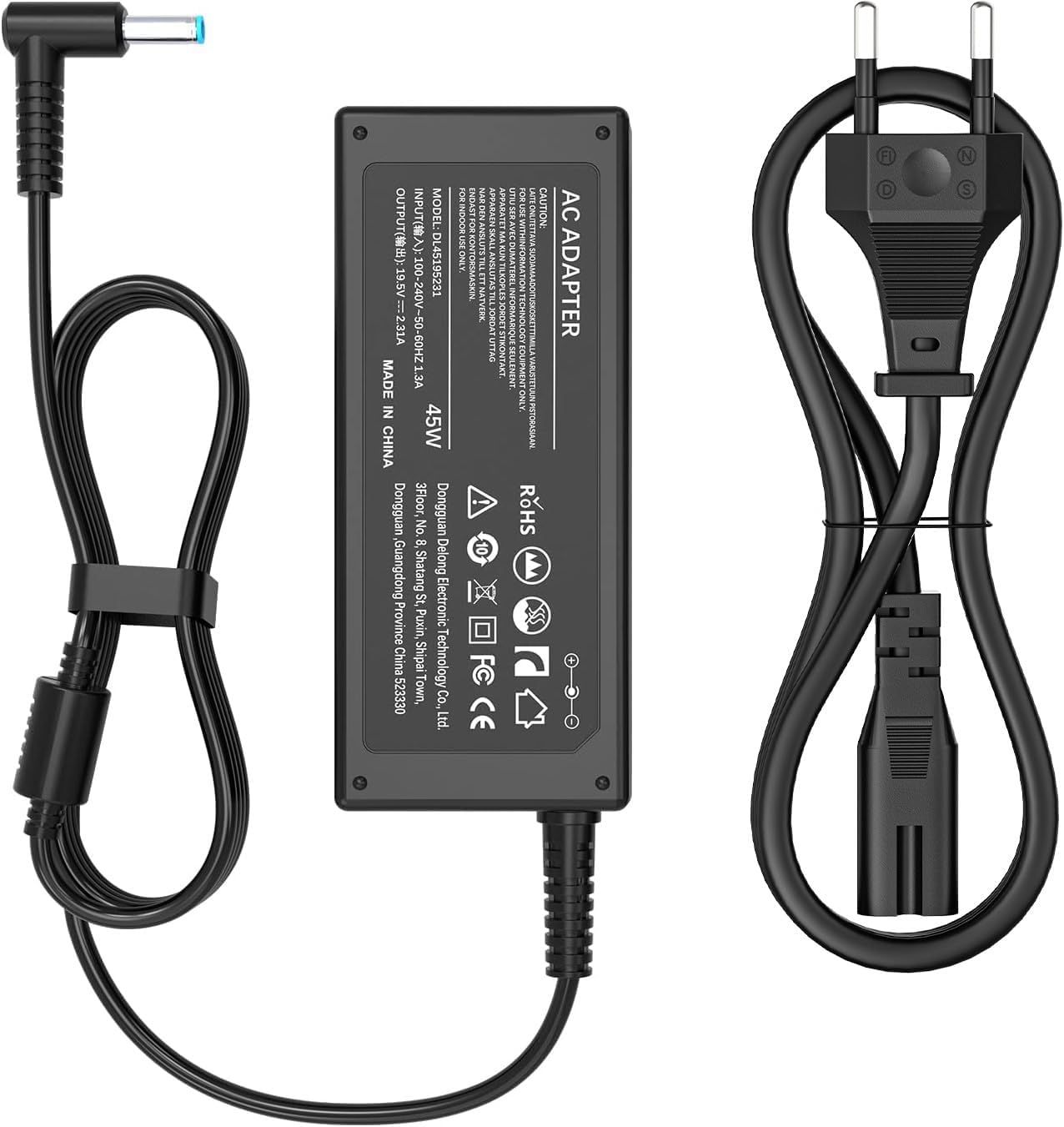 HP Laptop Charger 45W with 19.5V 2.31A Output