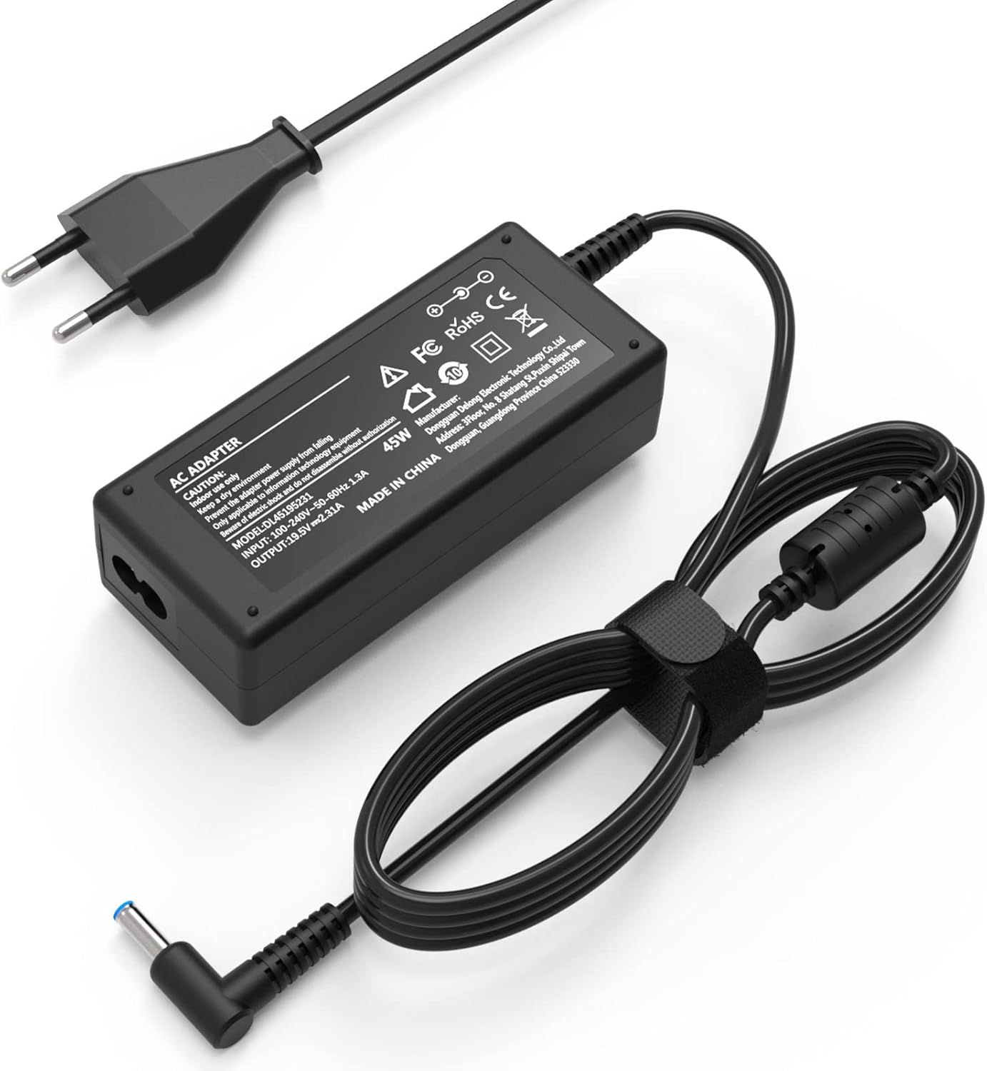 HP 45W Laptop Charger for Stream, Pavilion X360, Elitebook Folio