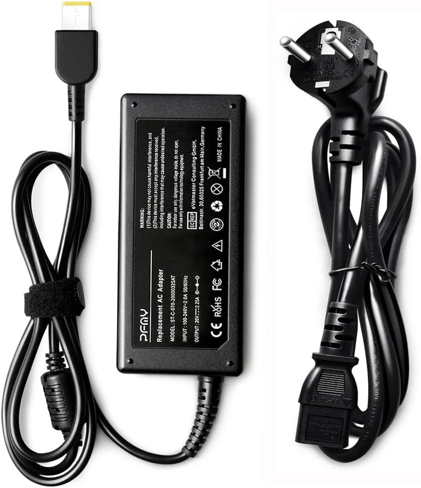 Portable Laptop Charger Adapter 20V 2.25A 45W for Lenovo IdeaPad Yoga Series