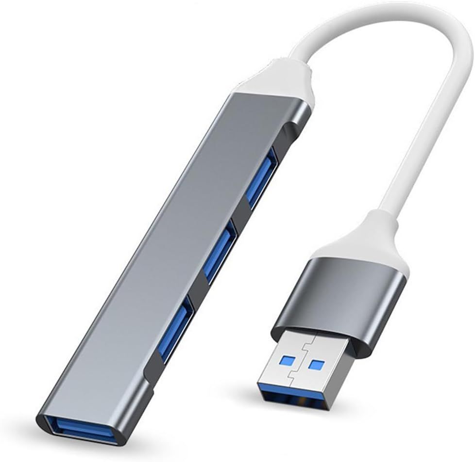 USB 3.0 4-in-1 Hub with 1x 3.0 Port & 3x 2.0 Ports - Grey