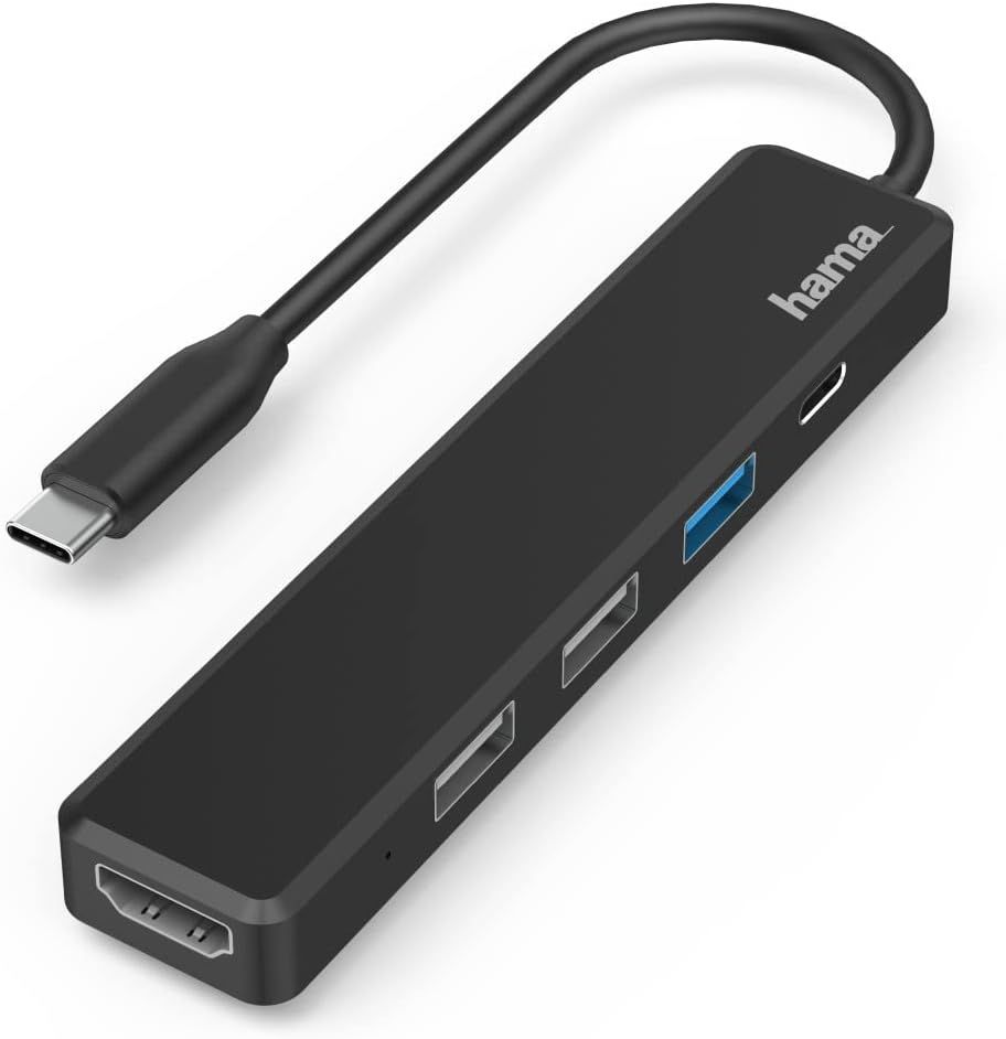 VDFHDFJGFJ USB-C 5-in-1 Multiport Hub (3 USB-A, 1 USB-C Power Delivery PD, 1 HDMI, MacBook Pro/Air/iPad Pro/XPS Compatible)