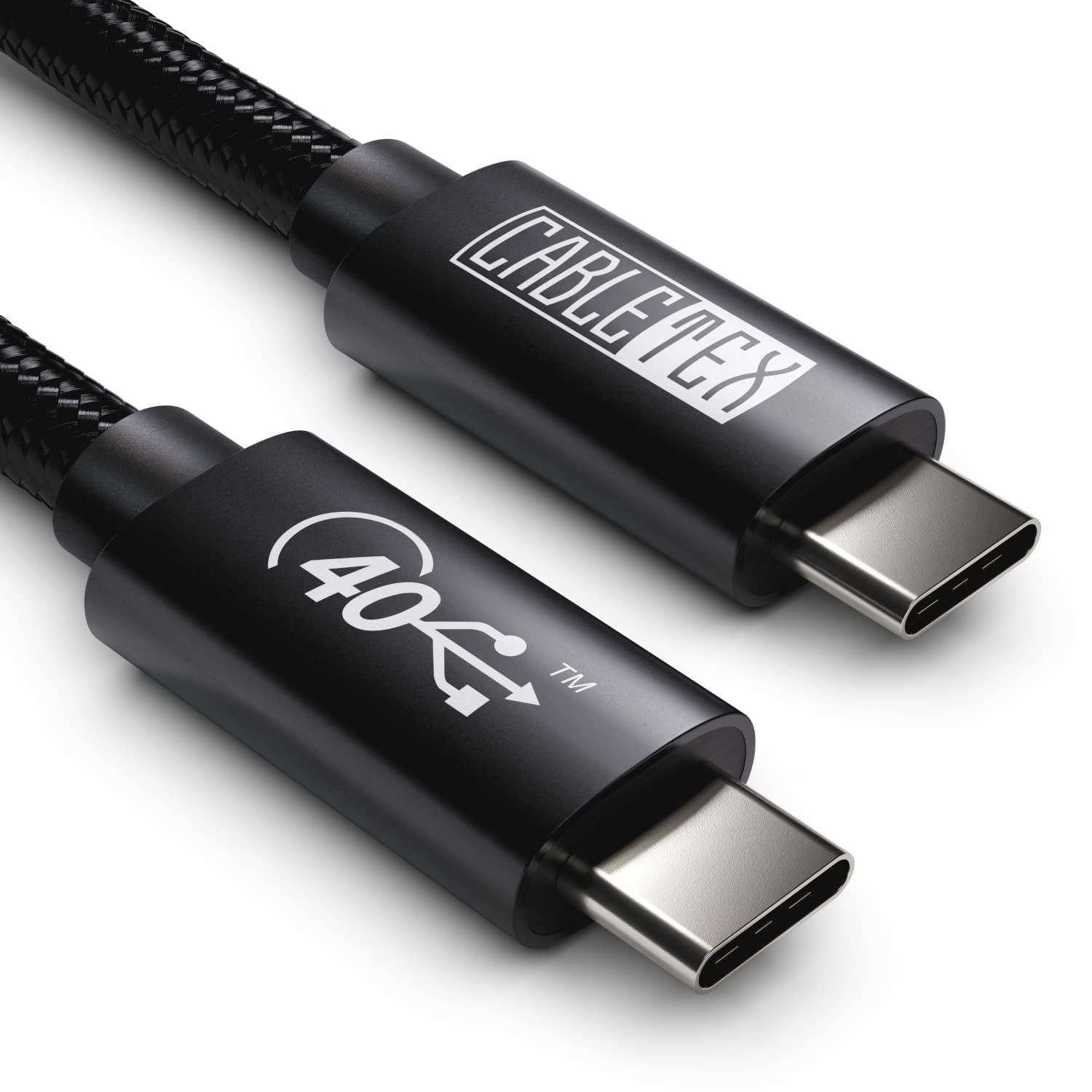 Thunderbolt 3 & 4 USB 4 Cable, 1m - 8K Video, 100W Charging, 40 Gbit/s Data Transfer