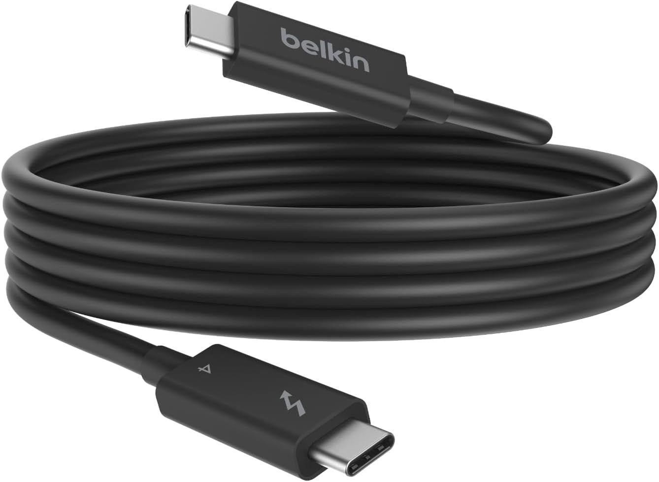 Thunderbolt 4 Cable (1m, USB-C to USB-C, 100W Power Delivery, USB 4 Certified, Compatible with Thunderbolt 3, MacBook Pro, eCPU, etc., Intel Thunderbolt Certified)