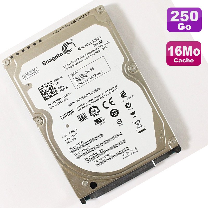 Seagate Momentus 250GB SATA 2.5" Internal Hard Drive ST9250410ASG