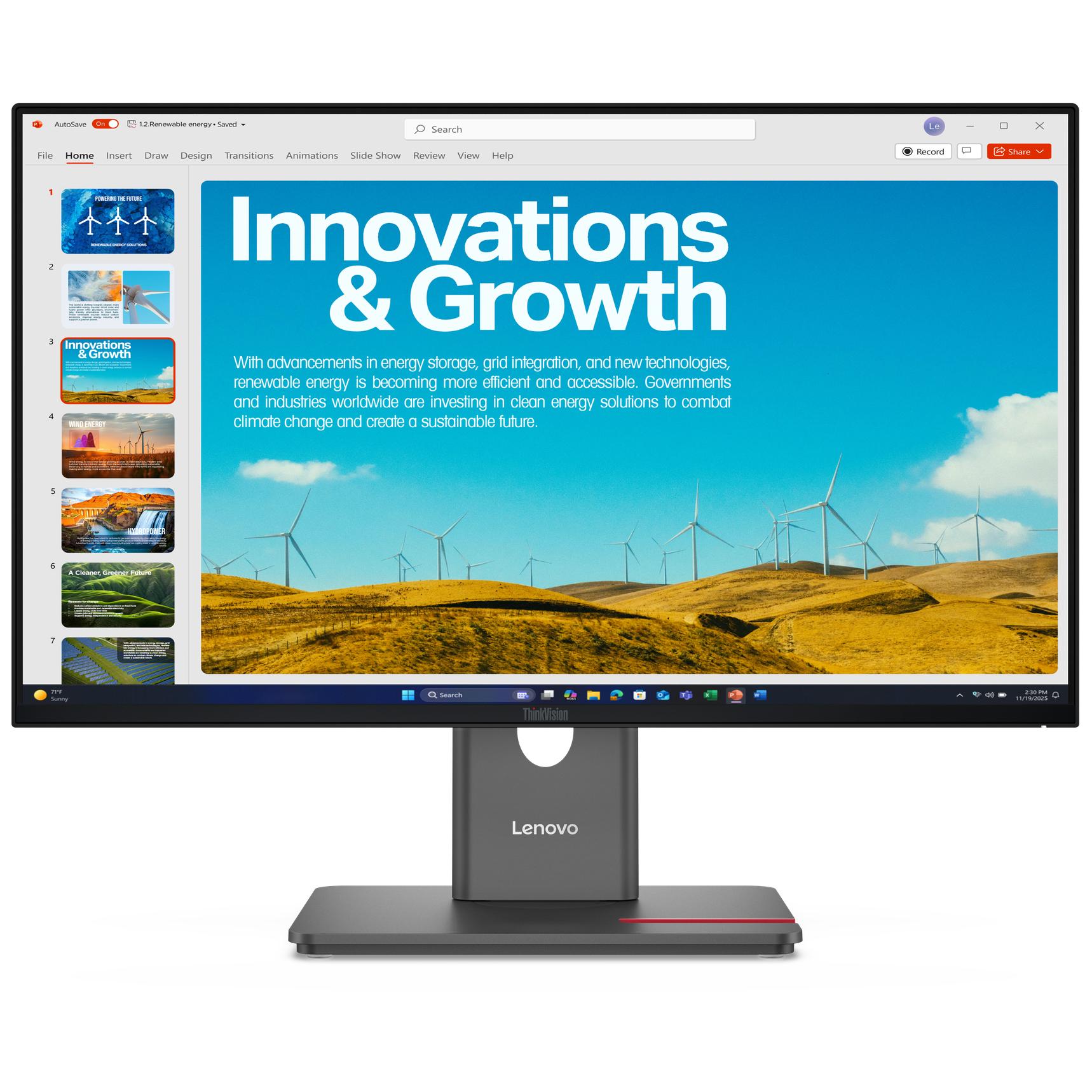 Monitor Lenovo ThinkVision P24QD-40
