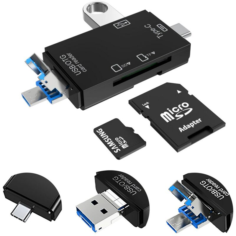Vakoss 6-in-1 USB Card Reader