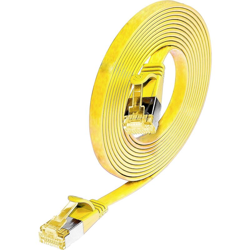 Wirewin 9120042366924 Rj45 Network Cable, Cat 6a Patch Cable U/FTP 1.00m Yellow 1 Pc(s) Y108672