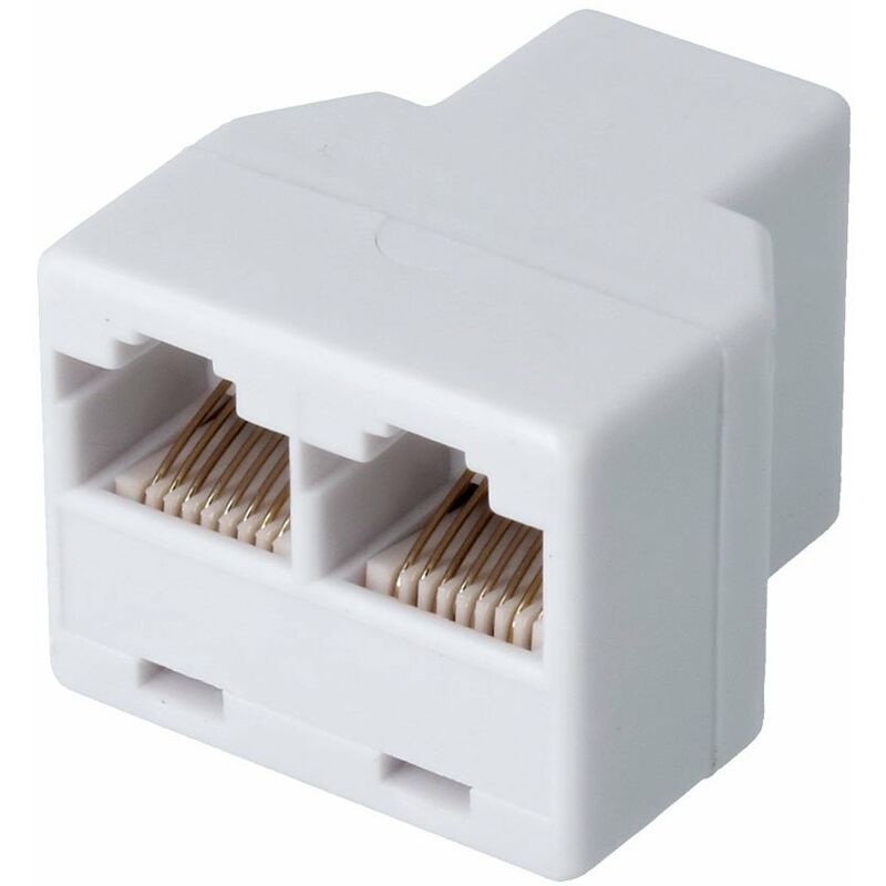 OEM Triple Female RJ45 Adapter (White)