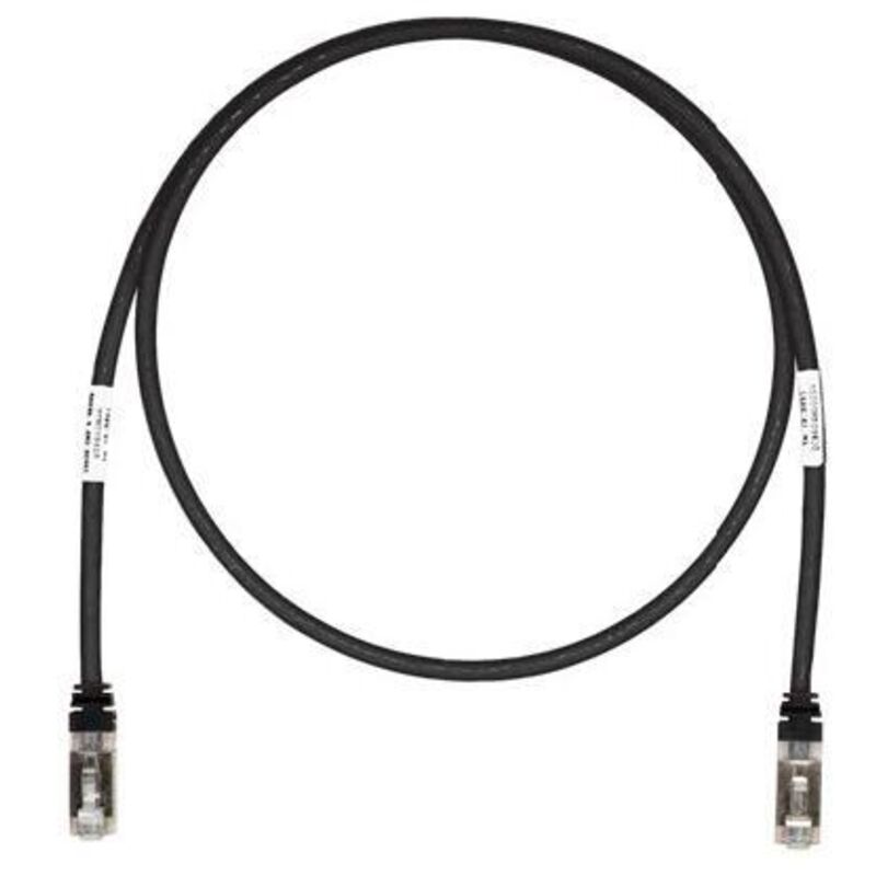 Panduit Cat6a S/FTP Network Cable, 1.5m, Black