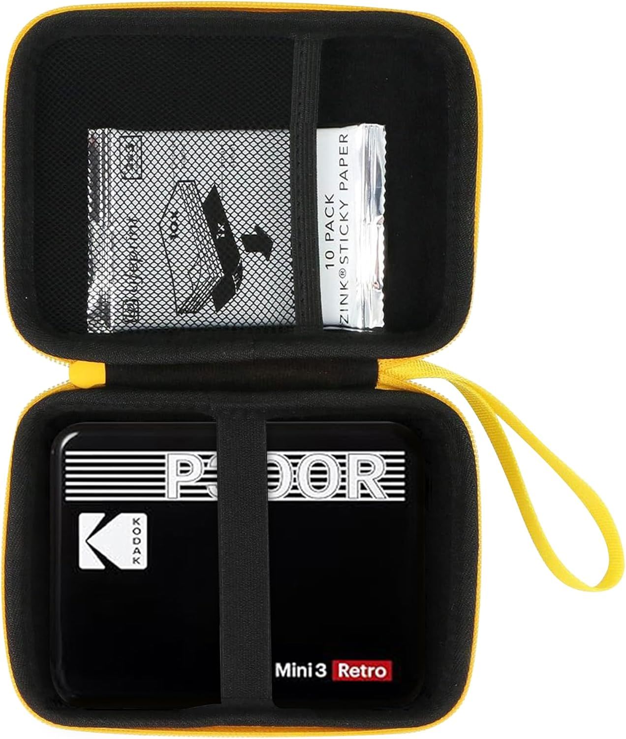 Kodak Mini 3 Retro/Mini Shot 3 Retro/Mini Shot Combo 3 Portable Photo Printer Rigid Case (Black)