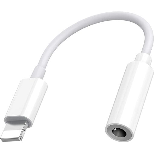 Lightning to 3.5mm Headphone Adapter - MFI Certified Audio Jack