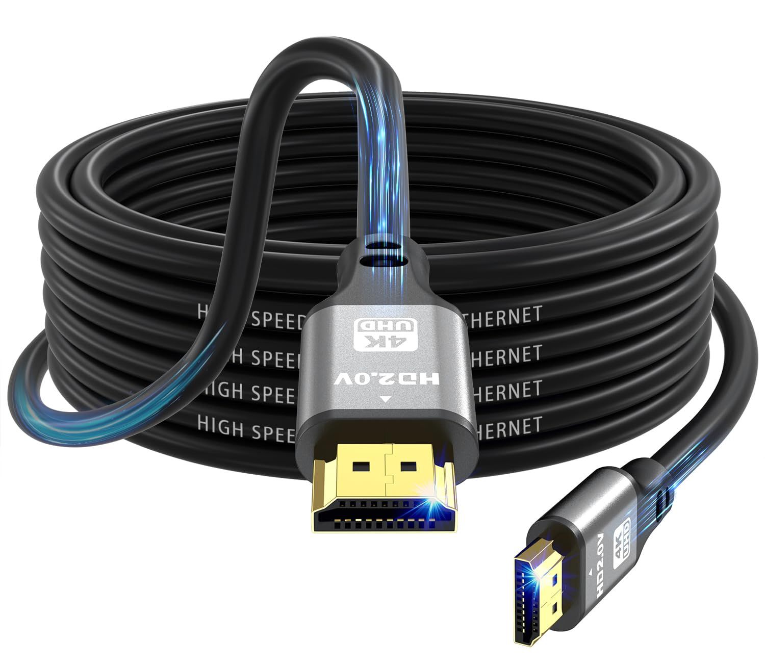 High-Speed HDMI Cable 5m, 4K HDR, Ethernet Audio Return, 3D Support for Xbox, PS5/PS4, HDTV, Laptop