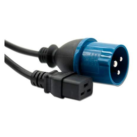 ACT AK5021 2.5m IEC 60309 2P+E to C19 Power Cable, Black