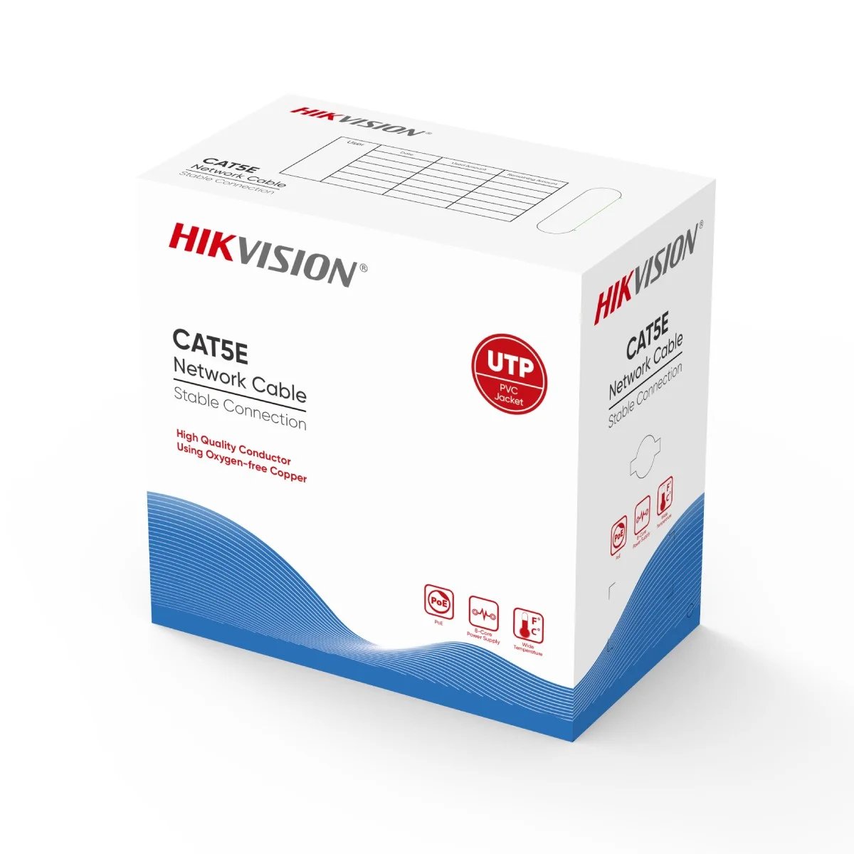 Hikvision UTP CAT5E Cable 305m Grey