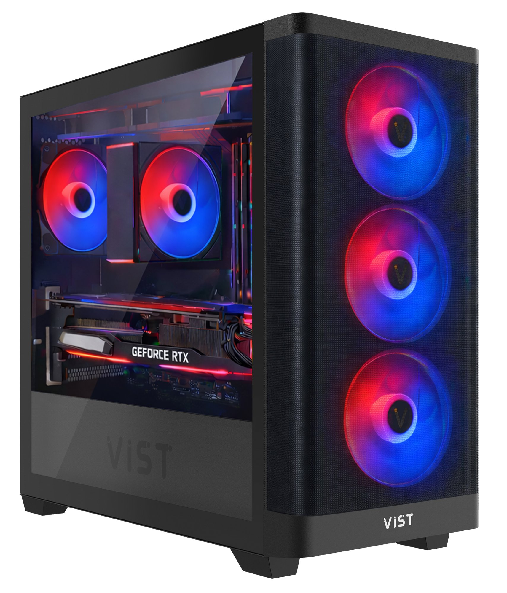 VIST Gaming PC - Ryzen 7 5700X, 32GB RAM, RX 9070 XT, 1TB SSD, Windows 11 Pro