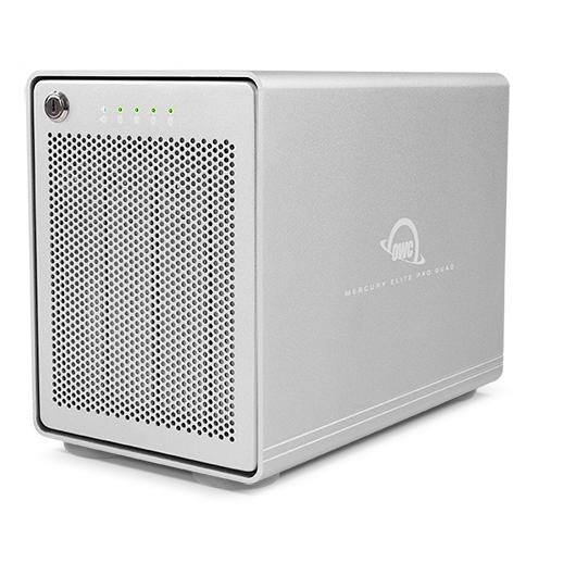OWC Mercury Elite Pro Quad HDD Enclosure - 2.5/3.5 inch, Silver