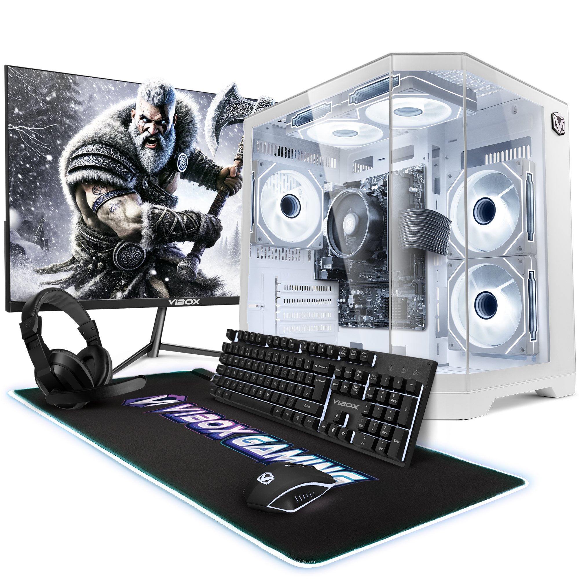 Vibox I-528 PC Gamer - 22" Screen - Ryzen 3 3200G 4.0 GHz - Radeon Vega 8 - 16GB RAM - 500GB SSD - Linux - WiFi