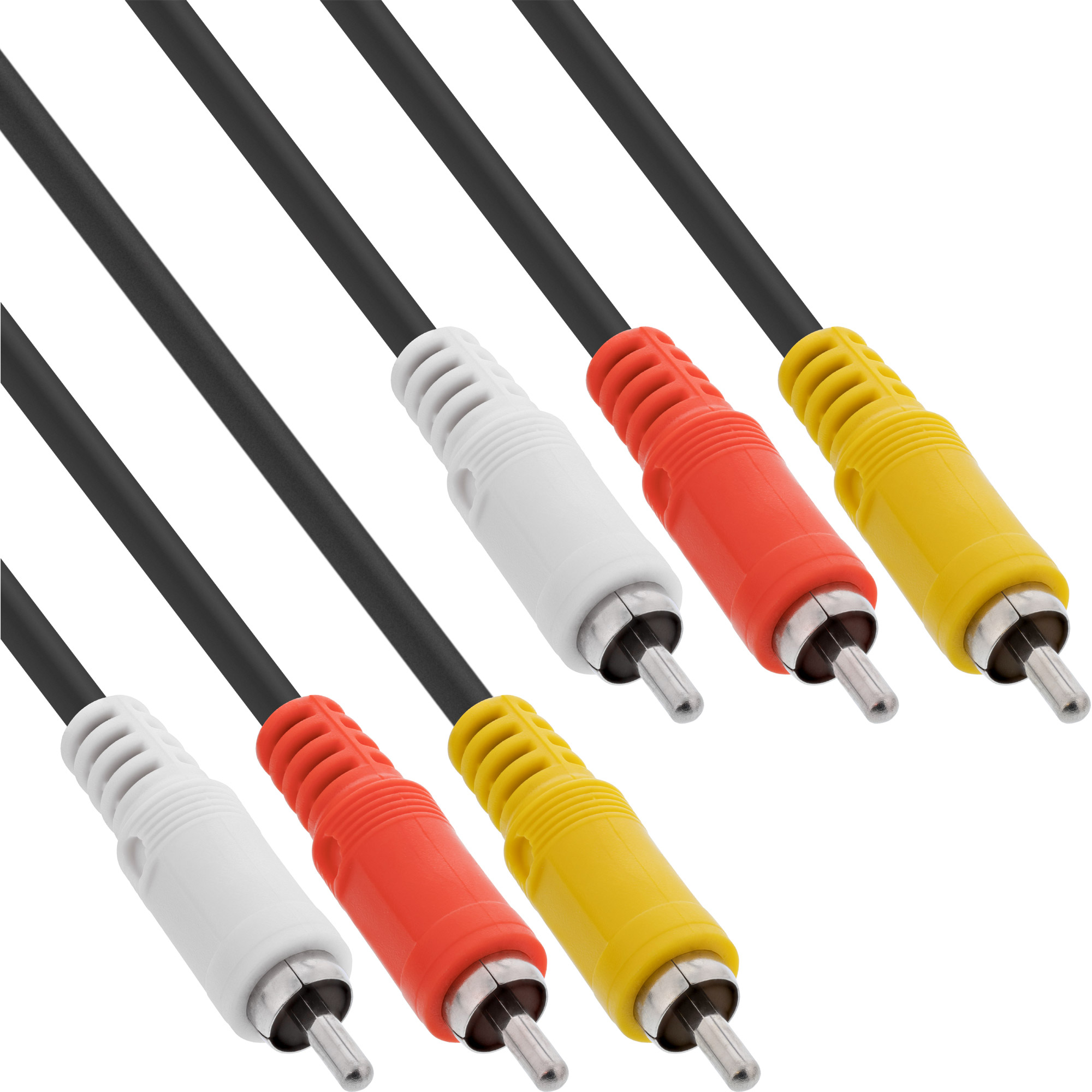 InLine 89601 Audio Cable 1.5m 3x RCA Black