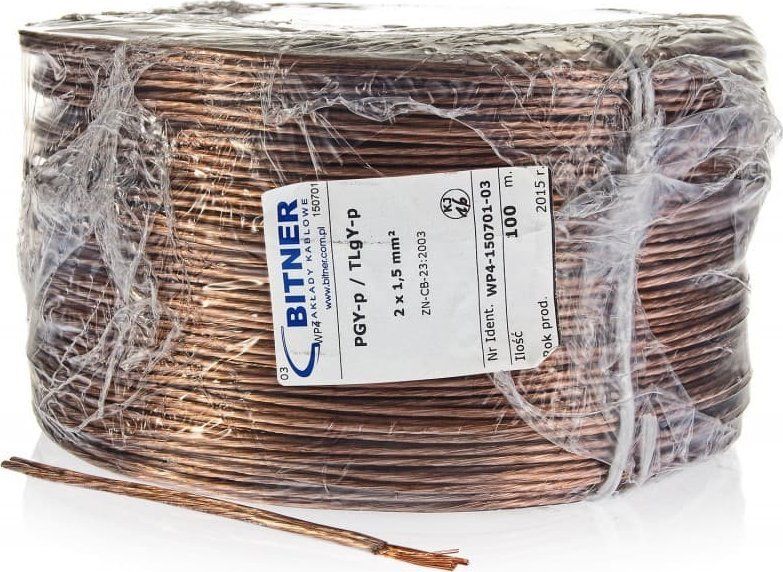 BITNER BiTsound PGY-p Speaker Cable 2x1.5mm Roll 100m