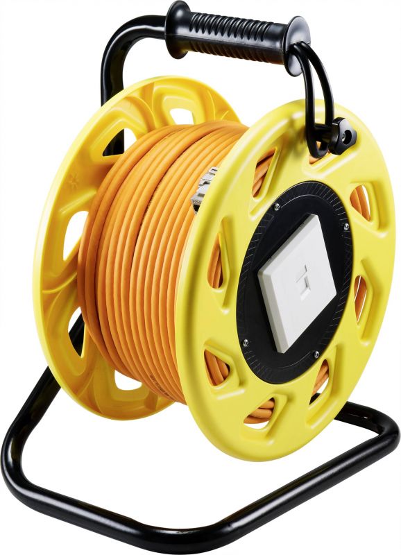 SpeaKa Professional RJ45 Ethernet Extension Cable, 90m, Orange Round (SP-8905328)
