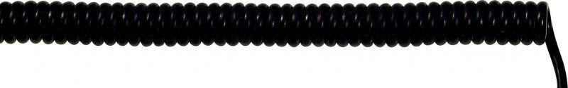 LAPP UNITRONIC® Spiral Cable, Black, 3 x 0.25 mm², 1 Piece (73220246)
