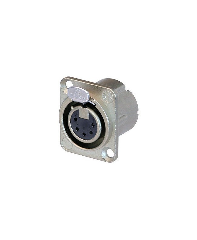 Neutrik XLR Connector, 5-Pin Male, Silver, 1 Piece (NC5FD-LX)