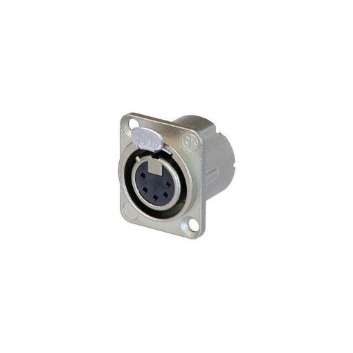 Conector XLR Neutrik, macho de 5 pines, plata, 1 unidad (NC5FD-LX)
