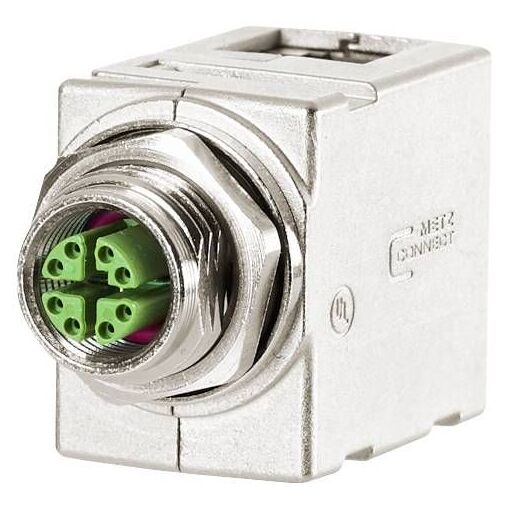 Conector de red blindado M12 a RJ-45 MetzConnect (MWN911A415)