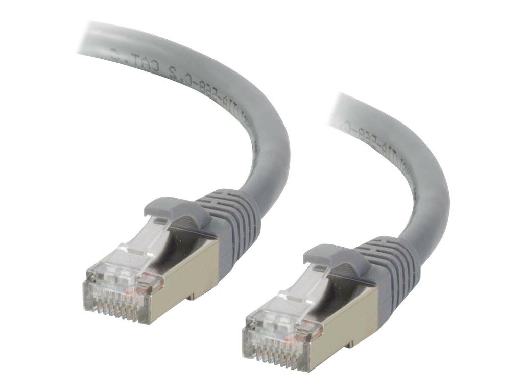 C2G Cat6a Shielded Booted Network Patch Cable - 0.5m - STP - CAT 6a - Molded, Hookless, Locked