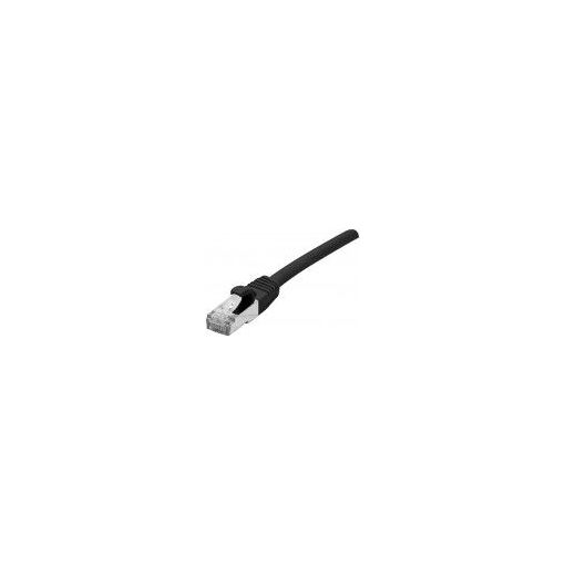 Cable de conexión Dexlan - RJ-45 a RJ-45 - 20 m - SFTP Cat 6a - Libre de halógeno, moldeado, sin gancho - Negro