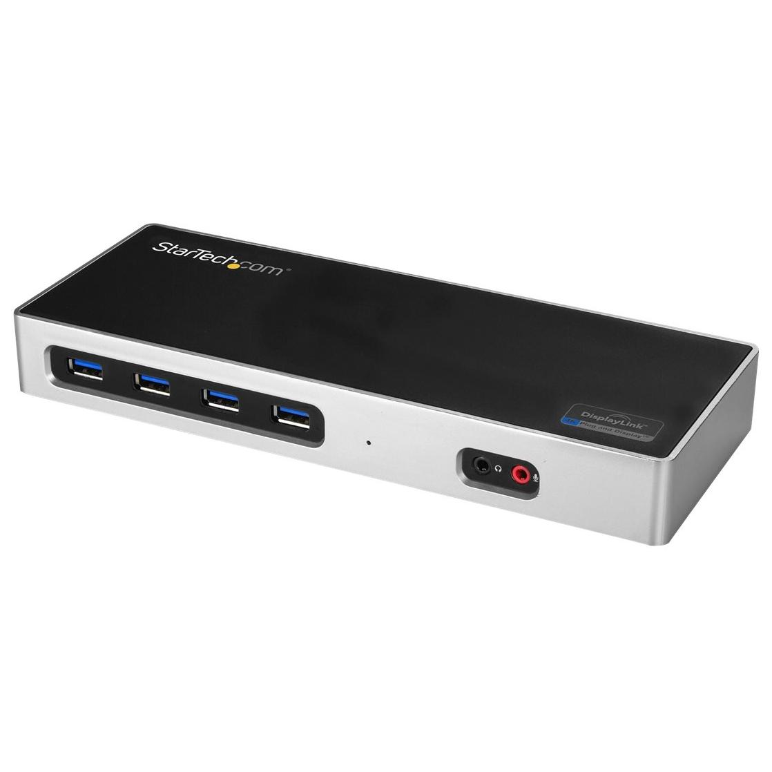 StarTech.com Dual Display Docking Station 4K - Double HDMI or HDMI and DP 60Hz - USB-C/USB 3.0 (DK30A2DH)