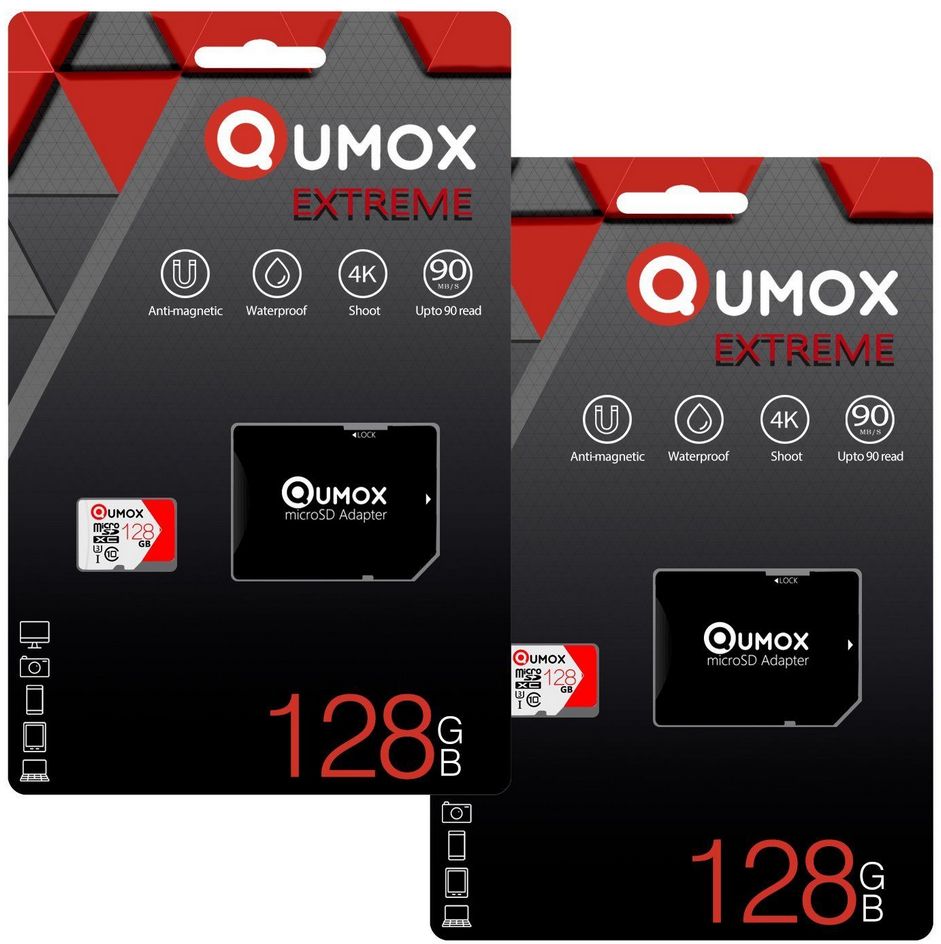 Tarjeta de memoria Micro SDXC QUMOX EXTREME 2x128GB - Clase 10