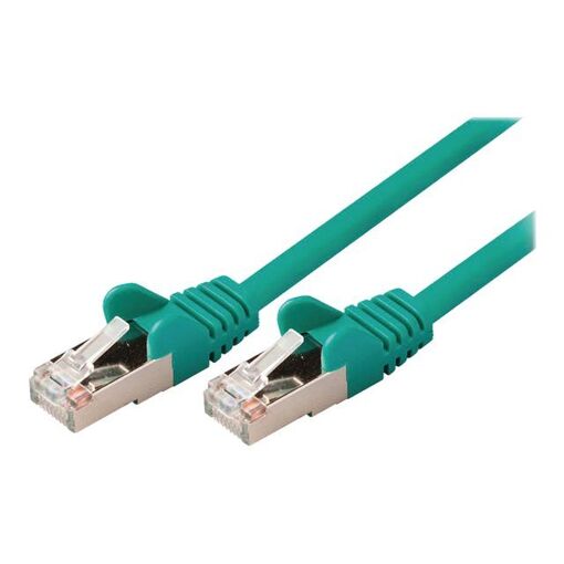 Cable de red Nedis - 3 m, RJ-45 (M) a RJ-45 (M), SF/UTP, CAT 5e, moldeado, redondo, verde
