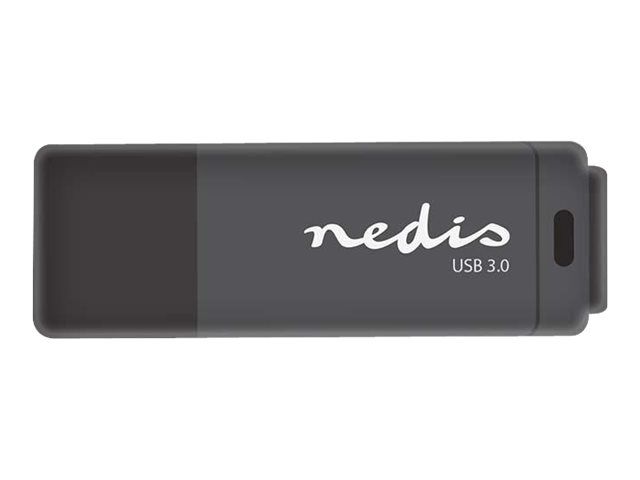 Nedis USB Flash Drive - 64GB - USB 3.0 - Black
