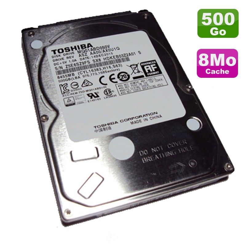 Toshiba 500GB 2.5-inch SATA Hard Drive (MQ01ABD050V, 5400 RPM)