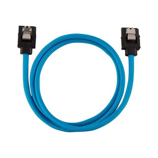 Câble SATA Corsair - Série ATA 150/300/600 - SATA (M) droit verrouillé, SATA (M) droit verrouillé - 60 cm - Bleu (pack de 2)