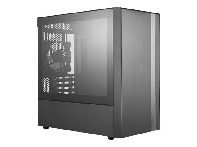 Cooler Master MasterBox NR400 - Micro ATX Tower Case - Black - Glass Panel - No Power Supply (ATX/PS2) - USB/Audio