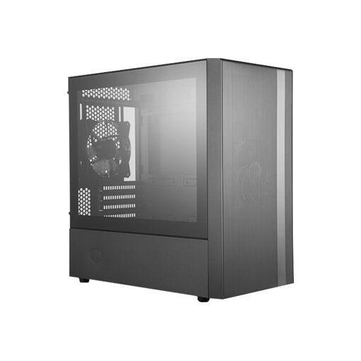Cooler Master MasterBox NR400 - Micro ATX Tower Case - Black - Glass Panel - No Power Supply (ATX/PS2) - USB/Audio